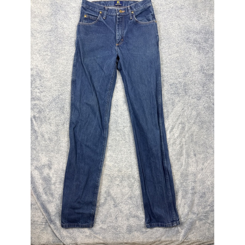 Wrangler Mens 30x38 Blue 47MWZ Regular Fit Jeans Western Denim Cowboy